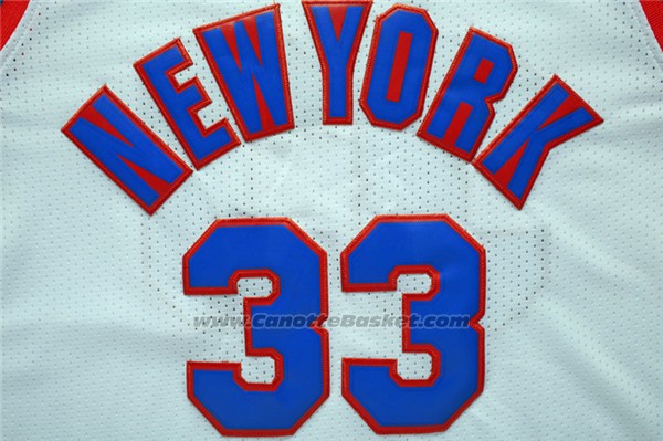 Maglia New York Knicks Patrick Ewing #33 Retro Bianco